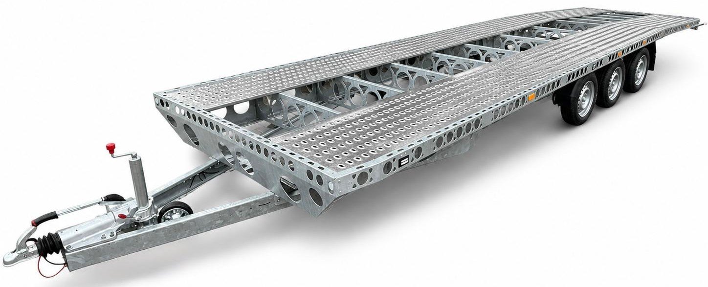 Three-axle auto transport platform